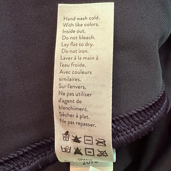 Spanx Navy Blue Velvet Leggings Size XL - Picture 4 of 6